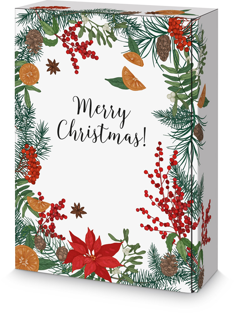 Merry Christmas Flaschenkarton