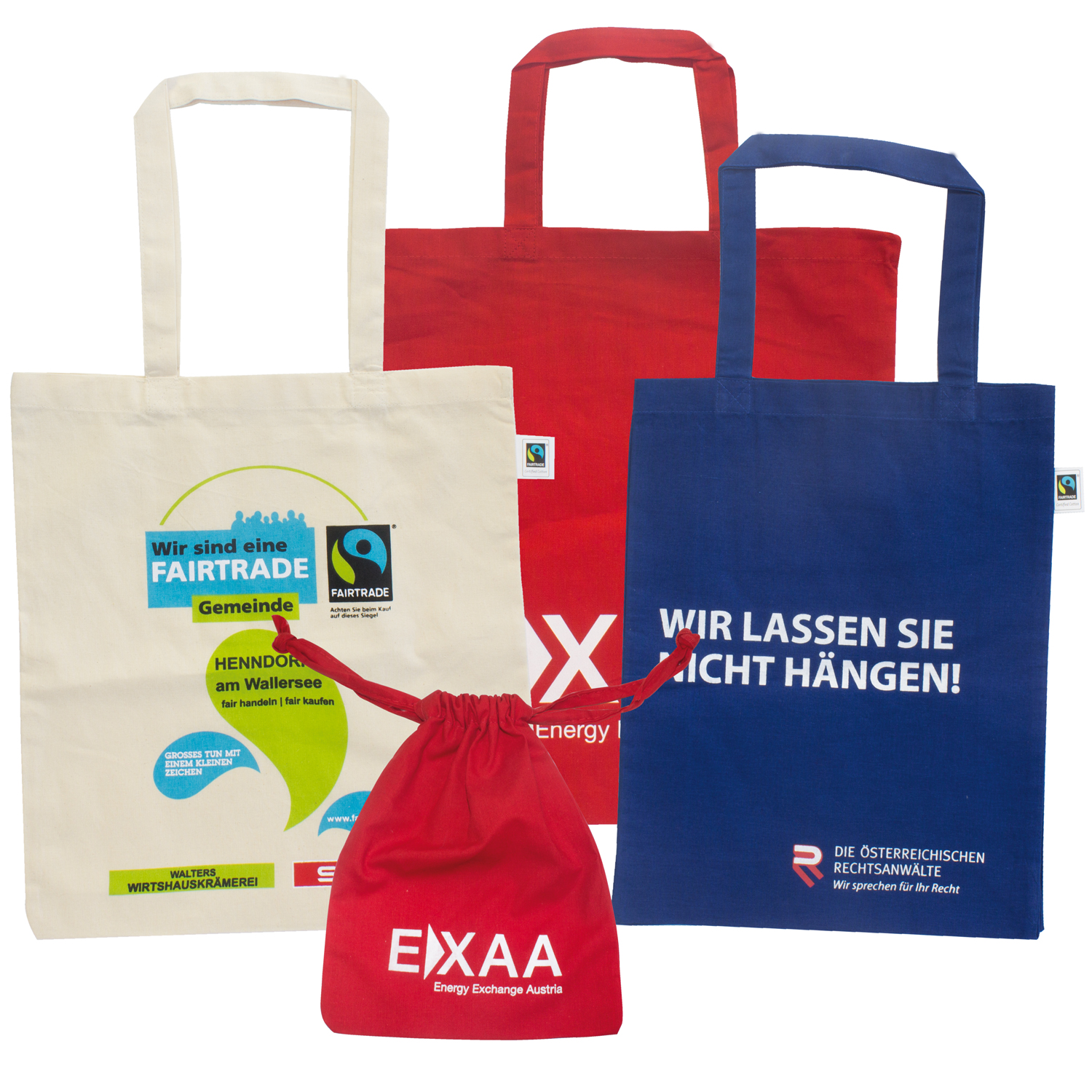Baumwolltaschen bedurckt bei Europack kaufen