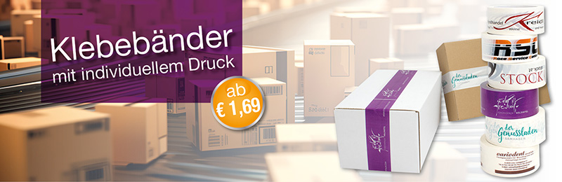 Klebebänder individuell bedruckt