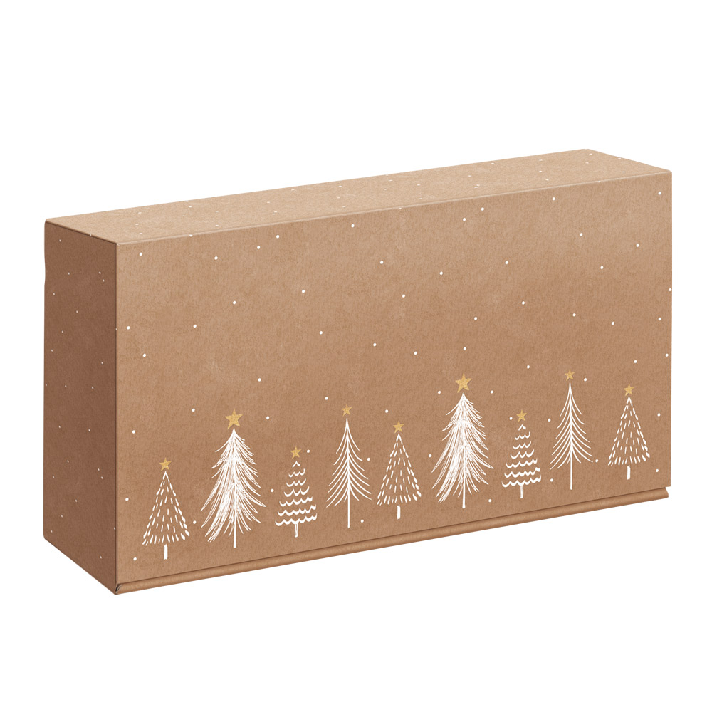 Modern Christmas Natura Flaschenschachtel, inkl. Flascheneinlage