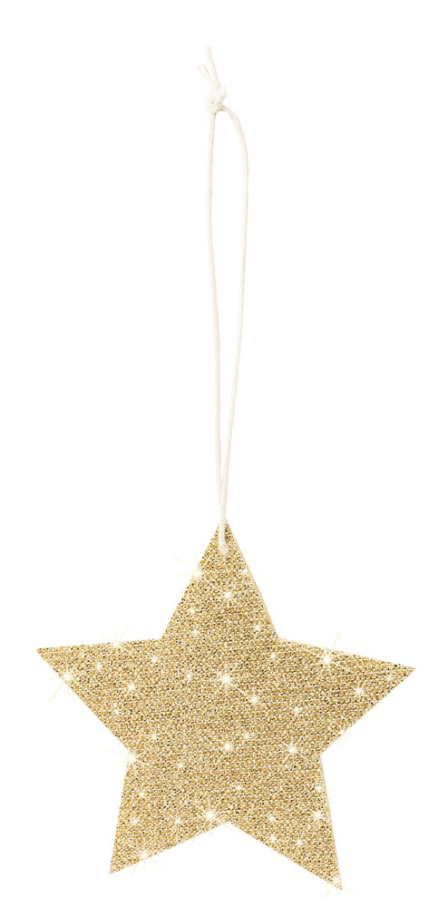 Glitzerstern Anhänger , 2-fach sort.