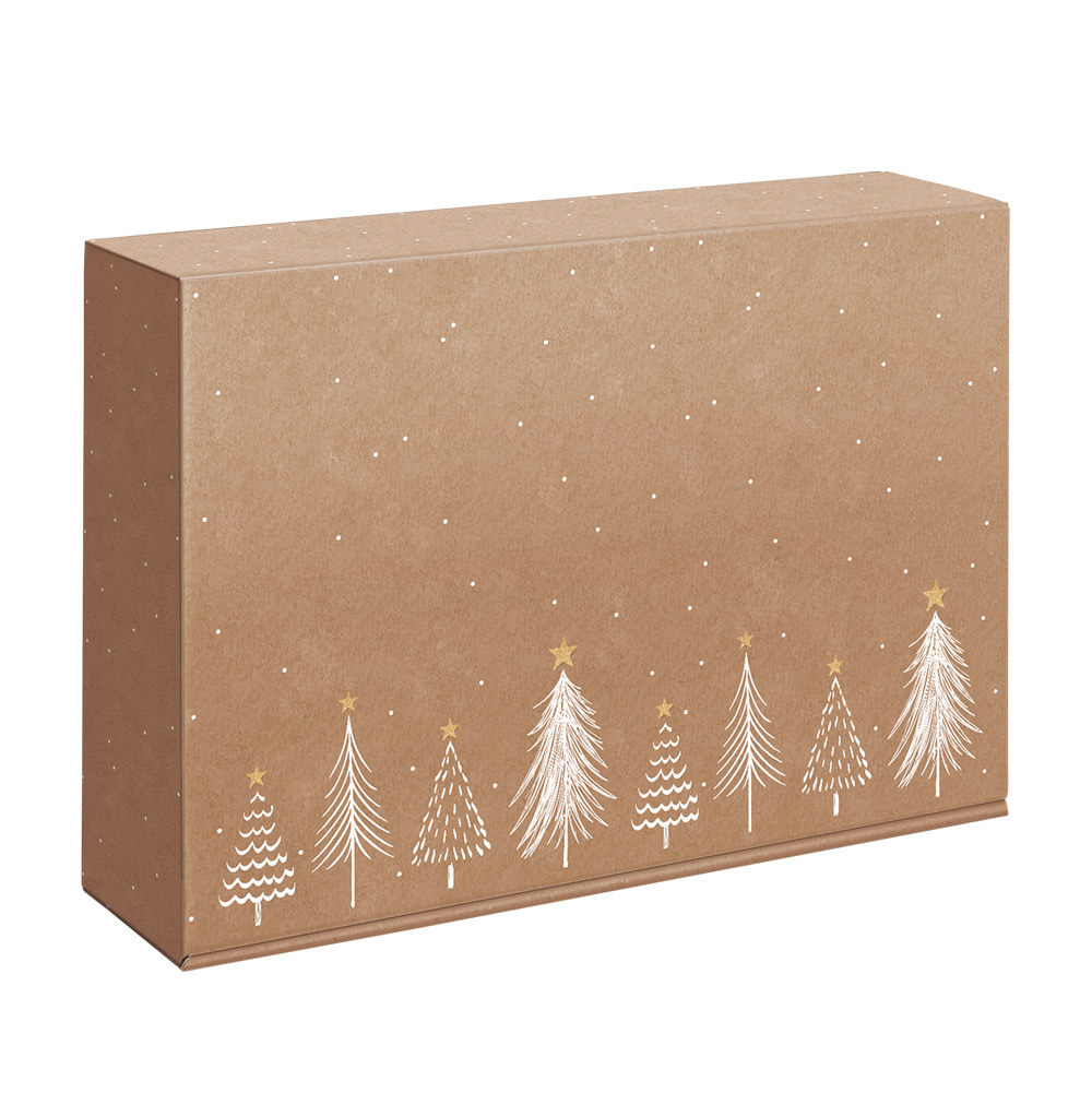 Modern Christmas Natura Flaschenschachtel, inkl. Flascheneinlage