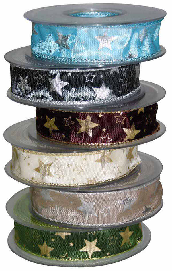 Starlight Geschenkband mit Drahtkante Starlight Geschenkband mit Drahtkante