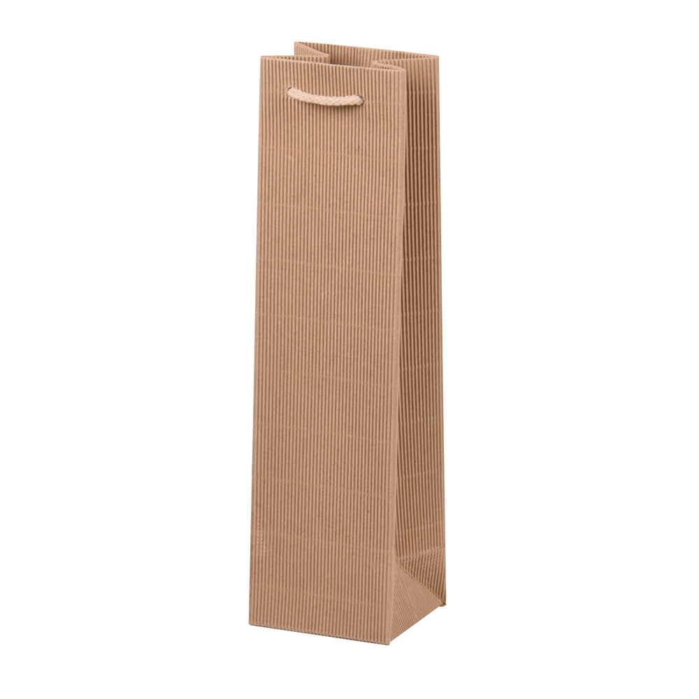 Welle Flaschentasche für 1 Flasche, offene Wellpappe Welle Flaschentasche für 1 Flasche, offene Wellpappe