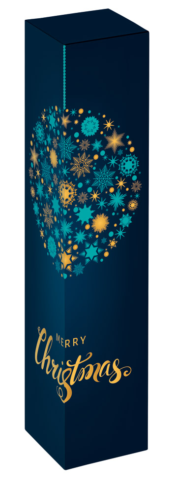 Weihnachtskugel Flaschenschachtel stehend