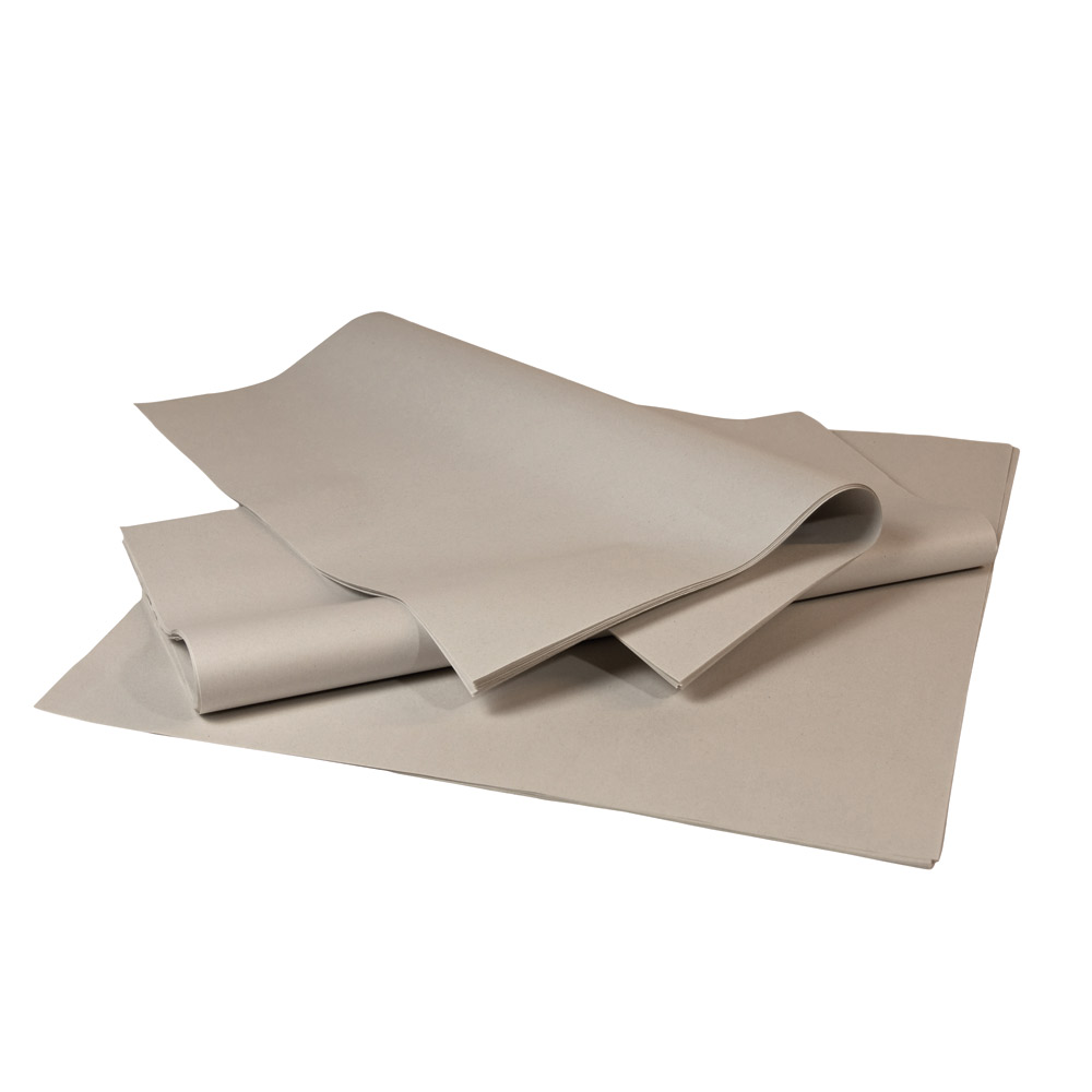 Recyclingpackseide grau/braun 25 g/m², ca. 10 kg/Pack, ca. 800 Bögen Recyclingpackseide grau/braun 25 g/m², ca. 10 kg/Pack, ca. 800 Bögen