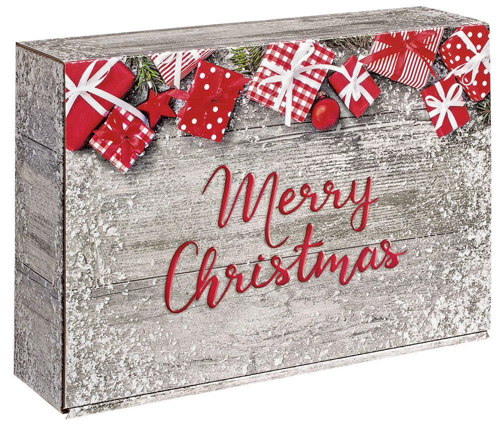 Merry Christmas Flaschenkarton