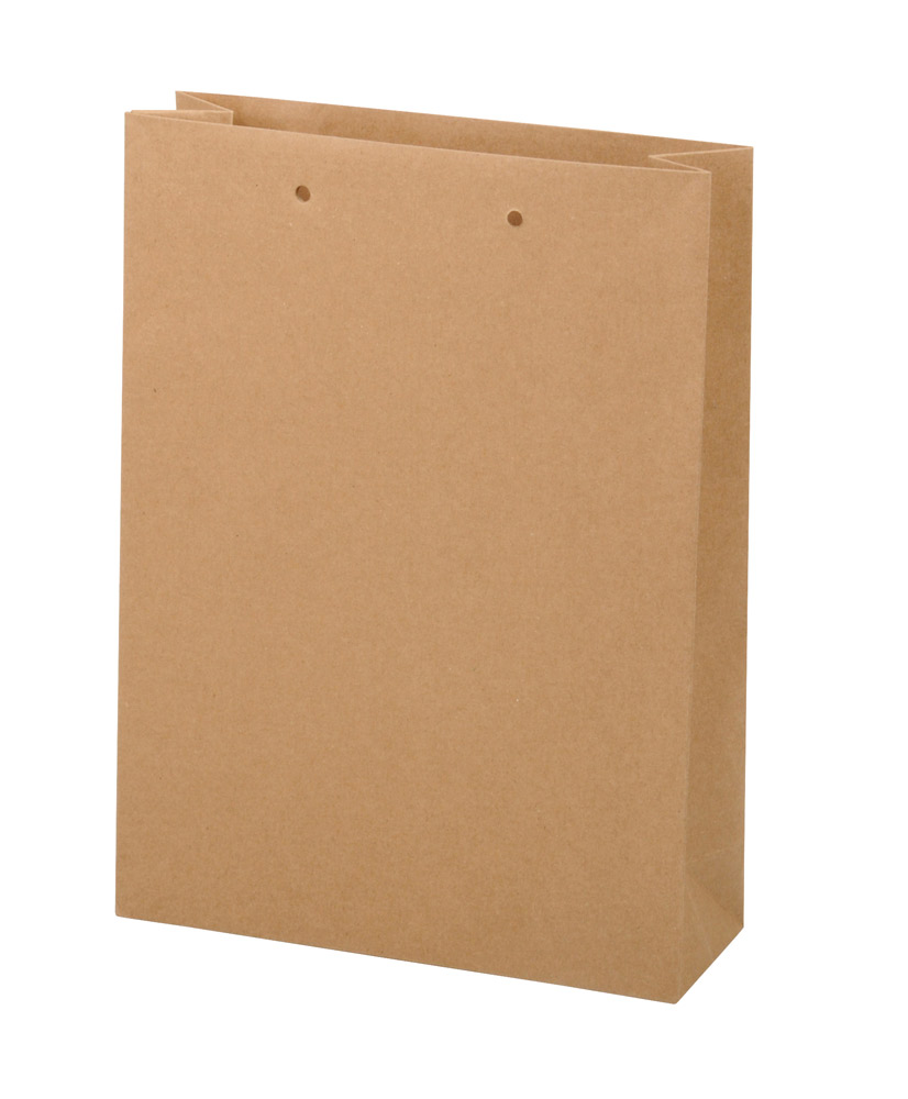 Roma Papiertragetasche, FSC-Kraftpapier natur, Kordeln beigelegt