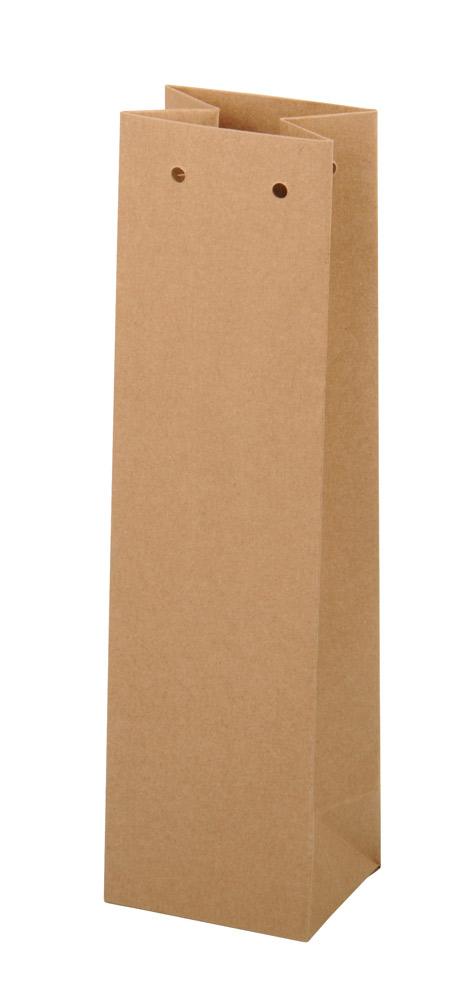 Roma Papiertragetasche 1er, Kraftpapier natur, Kordeln beigelegt