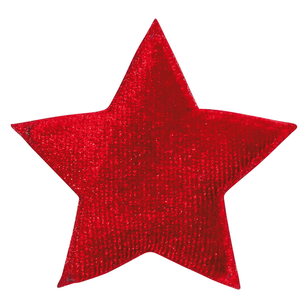 Samtstern Sticker mit Klebepunkt